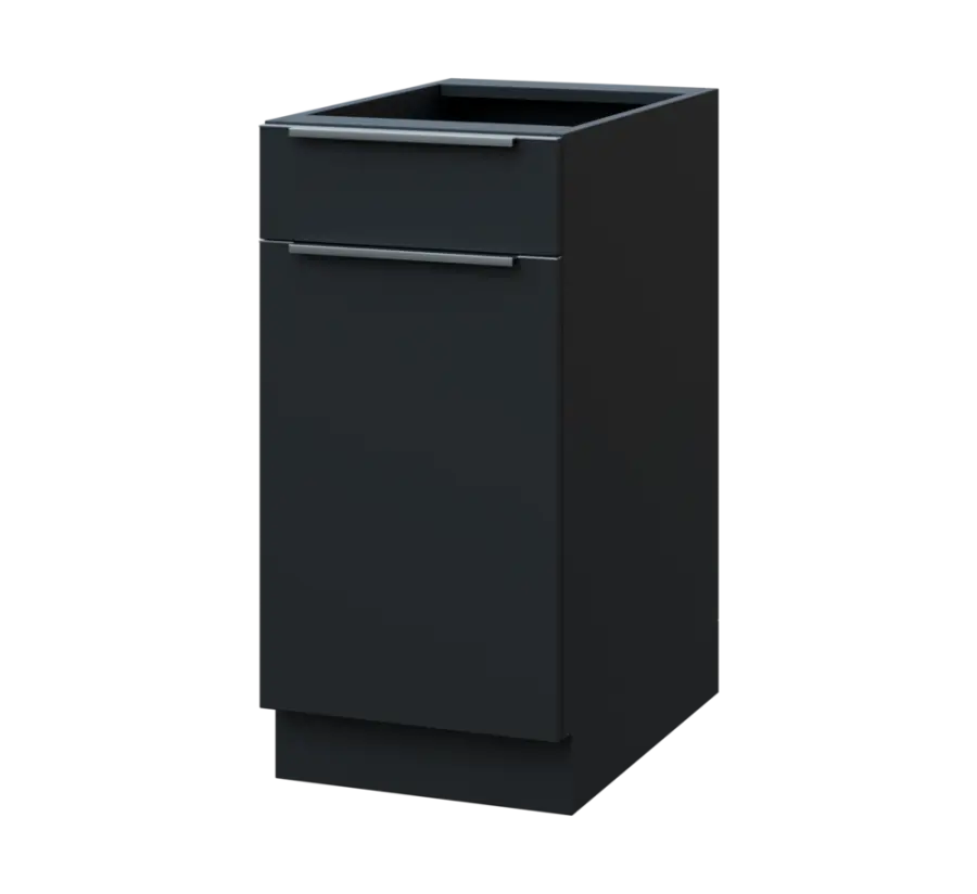 SIS - 4DZ spodní skříňka, 1-dveřová, 1-zásuvková, levá, 870x400x600, antracit